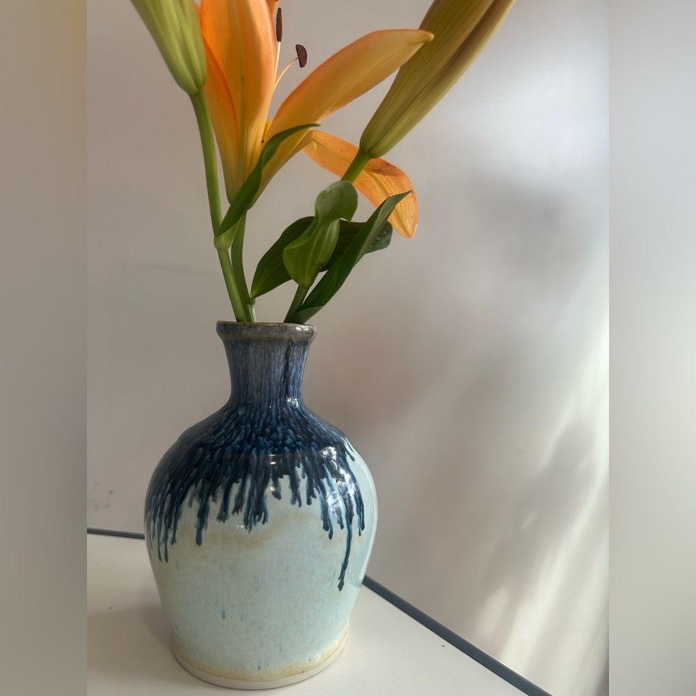 Blue and White Ceramic Vase